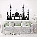 Produktbild Kuletieas Mekka Stadt Islamische Wandaufkleber Muslimische Kunst Dekoration Vinyl Wandaufkleber Stadt Macca Islamische Moschee Dekoration 74 * 57 Cm