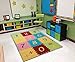 Produktbild ottomanson Garden Collection Zahlen Math Design X5 '0 cm Kinder Kindergarten Kid 's Play Bereich Teppich, 3' 7,6 cm X 5 '0 cm Multicolor, Nylon, mehrfarbig, 3'3"X5'0"