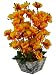 Thefancymart artificial Blossom Flower plant Orange color (12 inchs/ 30 cms) arrangement in Marble Finish Pot RS.295.00