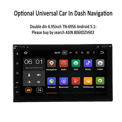 TOPNAVI Fascia de Coche para 2002 2003 2004 2005 2006 2007 Mazda 6/ Atenza 1DIN Black Navegaciš®n ESTšŠreo Sat Navi de Audio Opciš®n