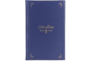 Mulove Album collecteur de pièces de monnaie 150 pochettes Convient pour les pièces de monnaie de moins de 4,4 cm de diamètre