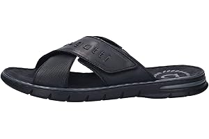 bugatti Homme Mules D'été en Cuir et Textile Sandales