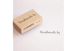 Art Stamps 6014B Scribbled Handmade By Stamp, Black, Medium