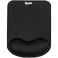 Dyazo Ergonomic Design Memory Foam Gel Mouse Pad with Cushion Non-Slip Rubber Base Mousepad Wrist Support Suitable for Computer, Notebook,Laptop, Work from Home & Office (Black)