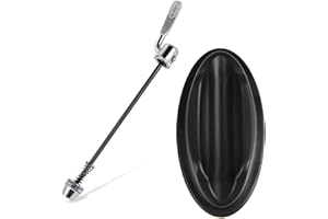 BUYGOO 2PCS Bloque Vertical de la Rueda Delantera de la Bicicleta y pincho de la Rueda Trasera de liberación rápida para Acce