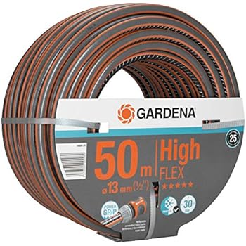 Tubo Da Giardino NYX Premium 3/4" 4 Strati: Resistente, Flessibile, 10 Anni Garanzia, Antialghe, Nero/Arancione, 30m - 3