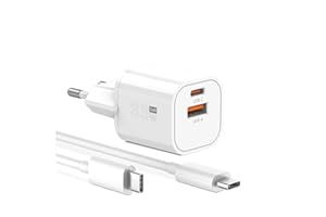 Caricatore USB C GaN GOLDNEXT Ricarica 33W Caricabatterie Veloce Alimentatore Presa USB C PD 3.0 30W Charger Spina con Cavo Tipo C per iPhone 15/14/13 Pro Max Samsung S24/S23/S22 Ultra Pixel 8 7 Pro 6