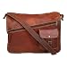 Indicraft Vintage Handcrafted Adjustable Strap Genuine Leather Brown Laptop Bag 15" RS.2250.00