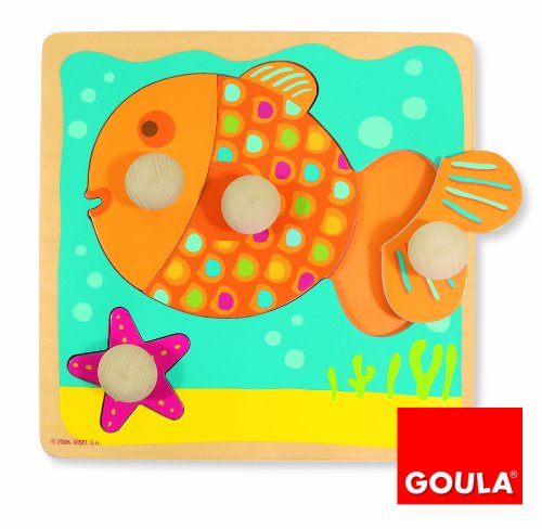 Preisvergleich Produktbild Goula Holzpuzzle Fisch, niveau 1