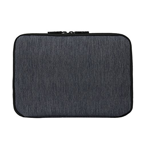 BUBM Universale Reisetasche Organiser Praktische Handtasche mit Doppelschicht für Elektronisches Zubehör/Ladegrät (Mittel, Schwarz) - 3