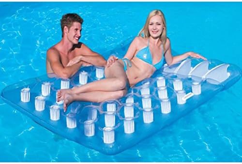 PonZE Bestway Inflatable Double Swimming Pool Lilo Lounger Beach Sun Bed Float Air Mat