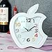 Produktbild JGBFT Uhr Kreativ Einfach Modern Persönlichkeit Mode Zu Hause Ornamente Schlafzimmer Wecker,Apple-shaped