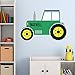 Personalised Green Tractor Wall Sticker Decal Mural Transfer - Perfect for Boys Girls Bedroom Nursery Playroom Bathroom