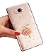 Produktbild Huawei G7 Plus / GX8 / G8 Durchsichtig Strass Zurück Rückseite [CornerGuard ShockProof | Stark Griff], 3D Glitzer Harte Dünn Bling Kristall Hülle, Sunroyal Transparent PC Hart Dünn Bling Slim Line Schutzhülle Schale Kristall Crystal Gel Case Muster Druck Strass Rhinestone Diamant Bumper Protektiv Cover, Mädchen Girl