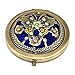 chinkyboo Retro Bronze Vintage Multiple Pattern Diamond Handbag Pocket Make Up Compact Mirror Gift