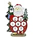 Produktbild Weihnachten Figuren Vintage Holz Weihnachtsmann Schneemann Santa Claus Weihnachtsdekoration Feiertags-Deko Tisch Dekoration Weihnachtsgeschenke