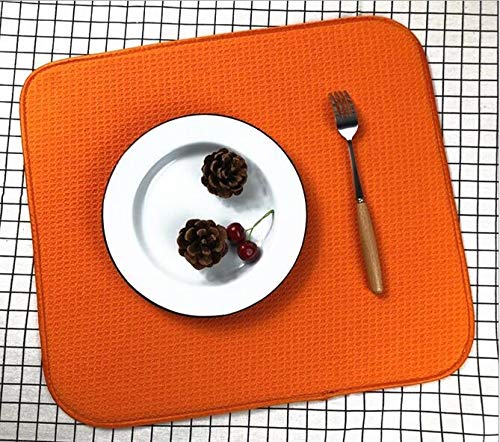 Preisvergleich Produktbild Outtybrave Silikon-Topfhalter, Geschirruntersetzer, wasserdicht, wärmeisolierend, Rutschfest, 22,9 x 30,5 cm orange Orange