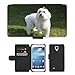 Produktbild PU LEDER LEATHER FLIP CASE COVER HÜLLE ETUI TASCHE SCHALE // M00134246 Dog Maltese Weiß Tooth Augen Gut // Samsung Galaxy S4 S IV SIV i9500