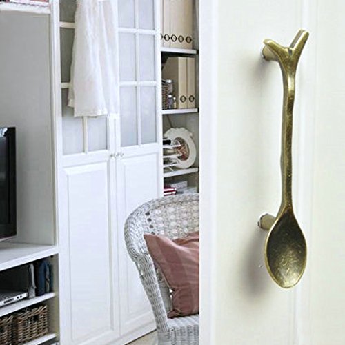 Gazechimp Kreative Löffel Design Möbelgriffe Griffe Knopf für Küchen Schrank Schublade 76mm - 2