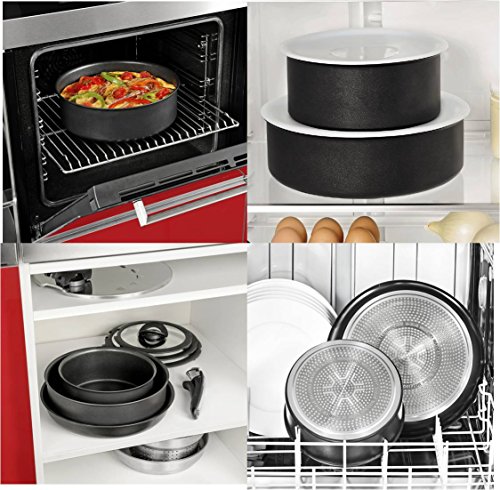 Tefal l6501902 Ingenio Expertise Pfanne Wok 2-teilig Aluminium schwarz 36,5 x 30,5 x 9 cm (diameter:28 cm) - 6