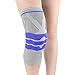 Produktbild NCBH Sport Knieschützer, Silikonfederkniepolster Knieschützer Patella Stabilisator für Meniskus Tear Laufbasketball Klettern Radfahren Warten,XL