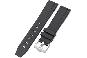 BBZ Correa de Caucho Suave Nueva Correa de Reloj de Silicona Compatible con Omega X Swatch Moon Watches Men Women 20mm Curved End Rubber Wrist Band