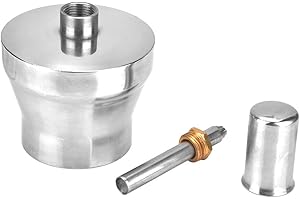 CAREDY Bruciatore ad alcool, 450 ml in acciaio inossidabile Lampada ad alcool Fornelli ad alcool Bruciatore ad alcool addensato con lampada da laboratorio odontoiatrica a vite e stoppino