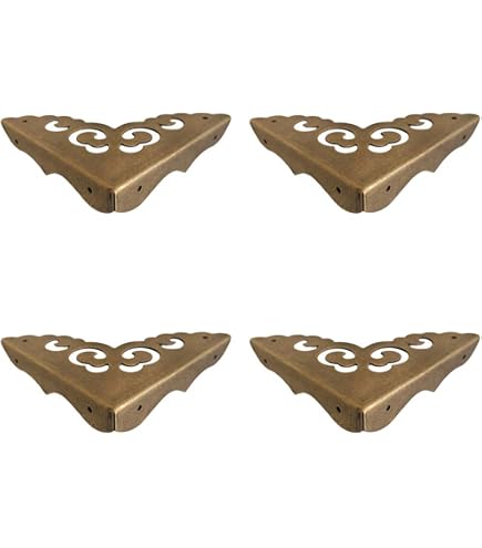 Lot De 8 Protections D'angle Décoratives Pour Meubles - Bronze, épaisseur 18 Mm - Neuf