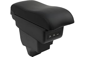 OYHCM Replacement for Armrest Peugeot 2008/208 2019-2024 Armrest Car Center Console Storage Box Arm Support with USB Ports