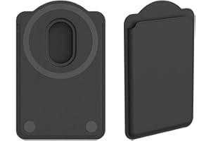 XFSRG Magnetic Slot Card Holder PU Porte Carte Bancaire Portefeuille Magnetique Contient 3 Cartes Accessoire Telephone Portable Magnet Pochette Carte pour Shopping(Noir, S25)