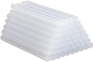 H&S Parcel-0799475474941 Lot de 50 bâtons de colle Transparent 7 x 100 mm