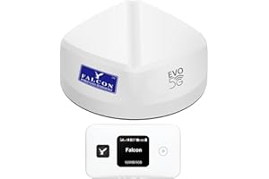 FALCON WORLD CLASS TECHNOLOGY Falcon EVO 5G LTE roof antenna, 5G internet for Motorhomes, Caravans & Campervans with mobile router (300 mbps)