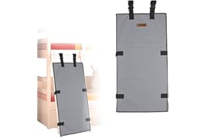 JOAASU Etagenbett Leiterabdeckung, Etagenbett-Leiterabdeckung, Etagenbett-Leiterpolster, mit Verstellbaren Schnallen, Verhindert, dass Kinder Klettern, 78x38cm Kinder Etagenbett Leiterabdeckung, Grau