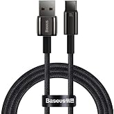Baseus Tungsten Gold Hızlı Şarj Kablosu USB to Type-C 100W, 1m, Siyah