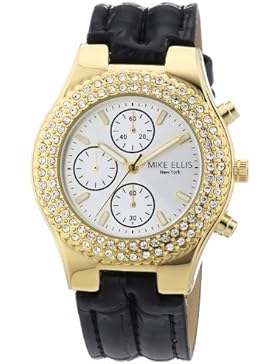 Mike Ellis New York Damen-Armbanduhr XS Analog Quarz Kunstleder L2618AGU