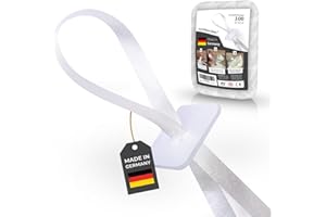 100 Ballonverschlüsse Helium mit Polyband weiss | Made in Germany | Ballonband mit Schnellverschluss | Ballonverschluss Ballonbänder | Jean-Philippe Dietz® Luftballonverschlüsse