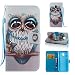 Produktbild Lanvi go Hülle für Samsung Galaxy J3 DUOS (2017) SM-J330F/DS, PU Leder Flip Cover Brieftasche Schütz Hülle Abdeckung Ledertasche für Samsung Galaxy J3 (2017) DUOS (Eule)