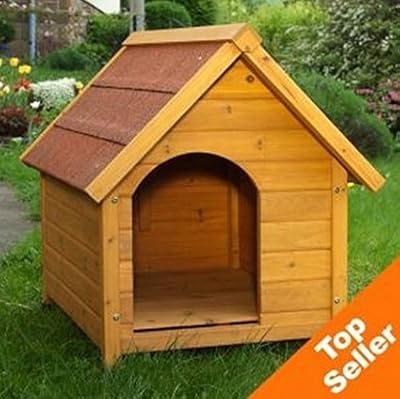 wood dog kennel outdoor