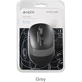 A4 Tech FG10 Nano Kablosuz Optik 2000 DPI Mouse, 4 Y&ouml;nl&uuml; Scroll, Siyah Gri
