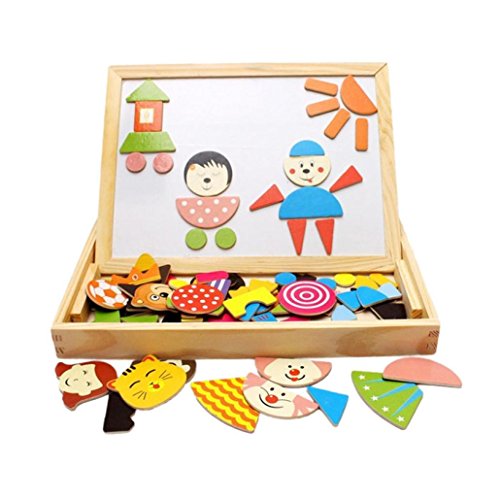 Tonsee® Wood Magnetic Puzzle Child Educational Toys Children Educational Wooden Toys