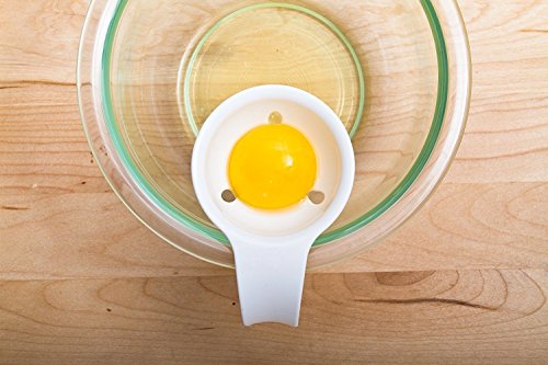 longxi Mini Eigelb Weiß Separator mit Halterung aus Silikon – Kunststoff abs-egg weiß und Eigelb Trenner - 9