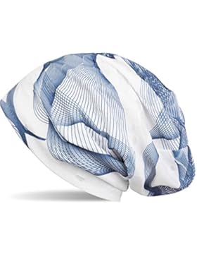 styleBREAKER Beanie Mütze mit asymetrischem Guilloche Muster im Destroyed Vintage Look, Unisex 04024073