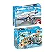 Produktbild PLAYMOBIL® Family Fun 2er Set 6979 5395 Karibikinsel mit Strandbar + Passagierflugzeug