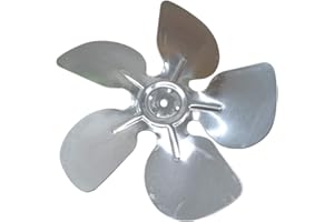 AERZETIX- Elica pala del Ventilatore Alluminio Ø200mm 28° - Aspirazione - Sinistra - C43416