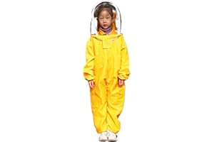 RXYNLL Indumenti Protettivi per Bambini A Prova di Ape con Velo - Tuta Monopezzo per Apicoltura Professionale A Maniche Lunghe Traspirante…