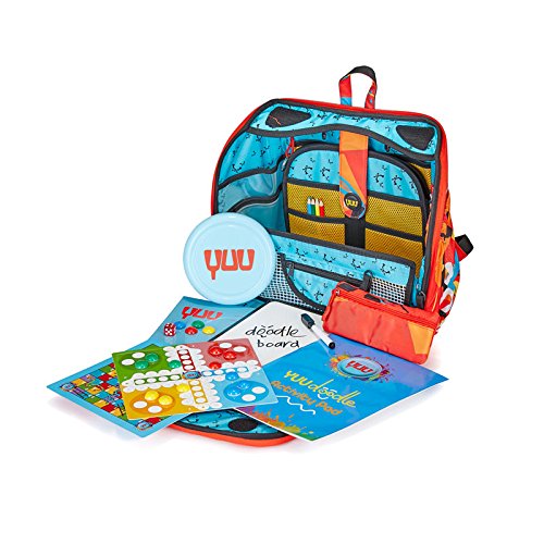 YUUbag JUUMP red kids fun activity backpack ergonomic travel luggage school. Free funpack!