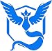 Produktbild Okaymobile 5er-Set Farbe Sticker Wandsticker Aufkleber für Handy PC Wand Glas usw Für Pokemon GO Team Blau Arktos ( 6cm )