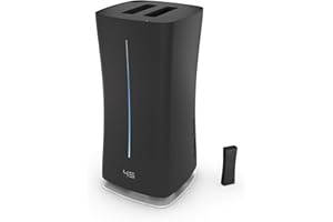 STADLER FORM Stadler E-009 - Umidificatore Eva con WiFi, umidificatore, sensore di umidità esterno, modalità auto, per ambienti fino a 80 m², nebulizzatore a ultrasuoni, LED dimmerabili, adatto per olio profumato