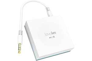 LAVALES Ricevitore Trasmettitore Bluetooth 5.3 per TV da 2 Cuffie Wireless, 3,5 mm Jack AUX Audio Adattatore per Stereo Casa, Aptx Bassa Latenza, 30 Ore di Riproduzione, Trasmissione da PC/Aereo