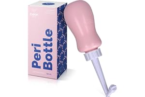 ‎CLEAN BUM CLEAN BUM Peri Bottle, Intimdusche Wochenbett, Po Dusche, Portable Bidet, Podusche, Intimdusche für Damen, Tragbare Flasche für Sanfte Hygiene nach der Geburt, 380 ml, Ink Reisetasche, Rosa